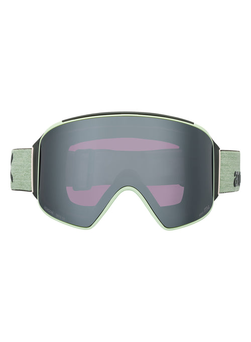 Anon M4 Goggles (Cylindrical) + Bonus Lens + MFI Face Mask - Frame: Soft Sage, Lens: Perceive Sunny Onyx (6% / S4), Spare Lens: Perceive Variable Violet (34% / S2) - Magnatech Goggle