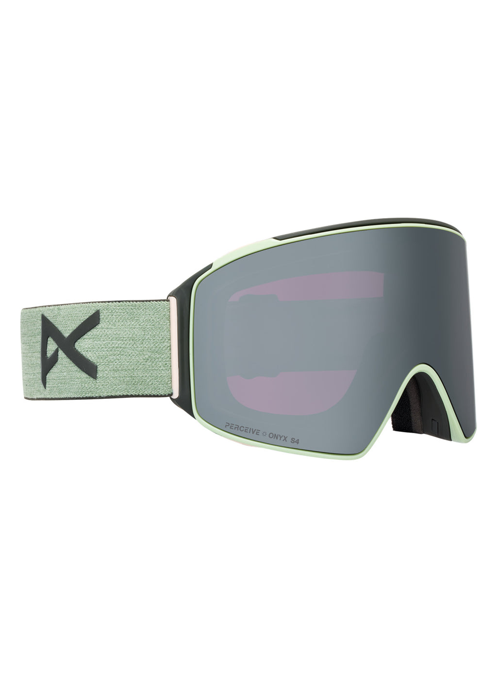 Anon M4 Goggles (Cylindrical) + Bonus Lens + MFI Face Mask - Soft Sage / Perceive Sunny Onyx - Anon Magnatech Goggle
