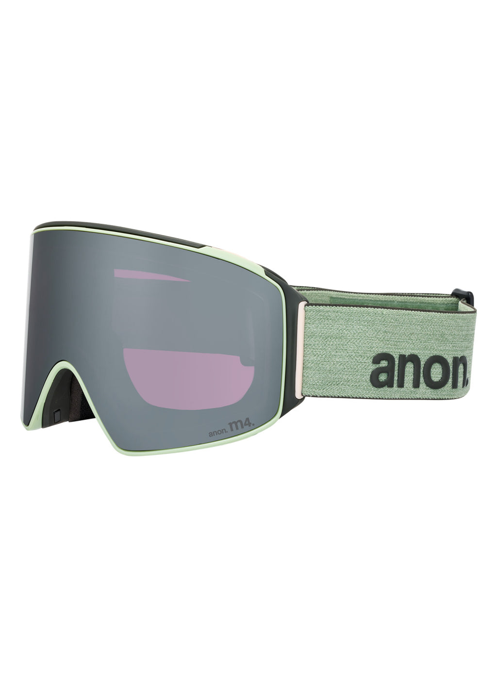 Anon M4 Goggles (Cylindrical) + Bonus Lens + MFI Face Mask - Soft Sage / Perceive Sunny Onyx - Anon Magnatech Goggle - alternate view 3