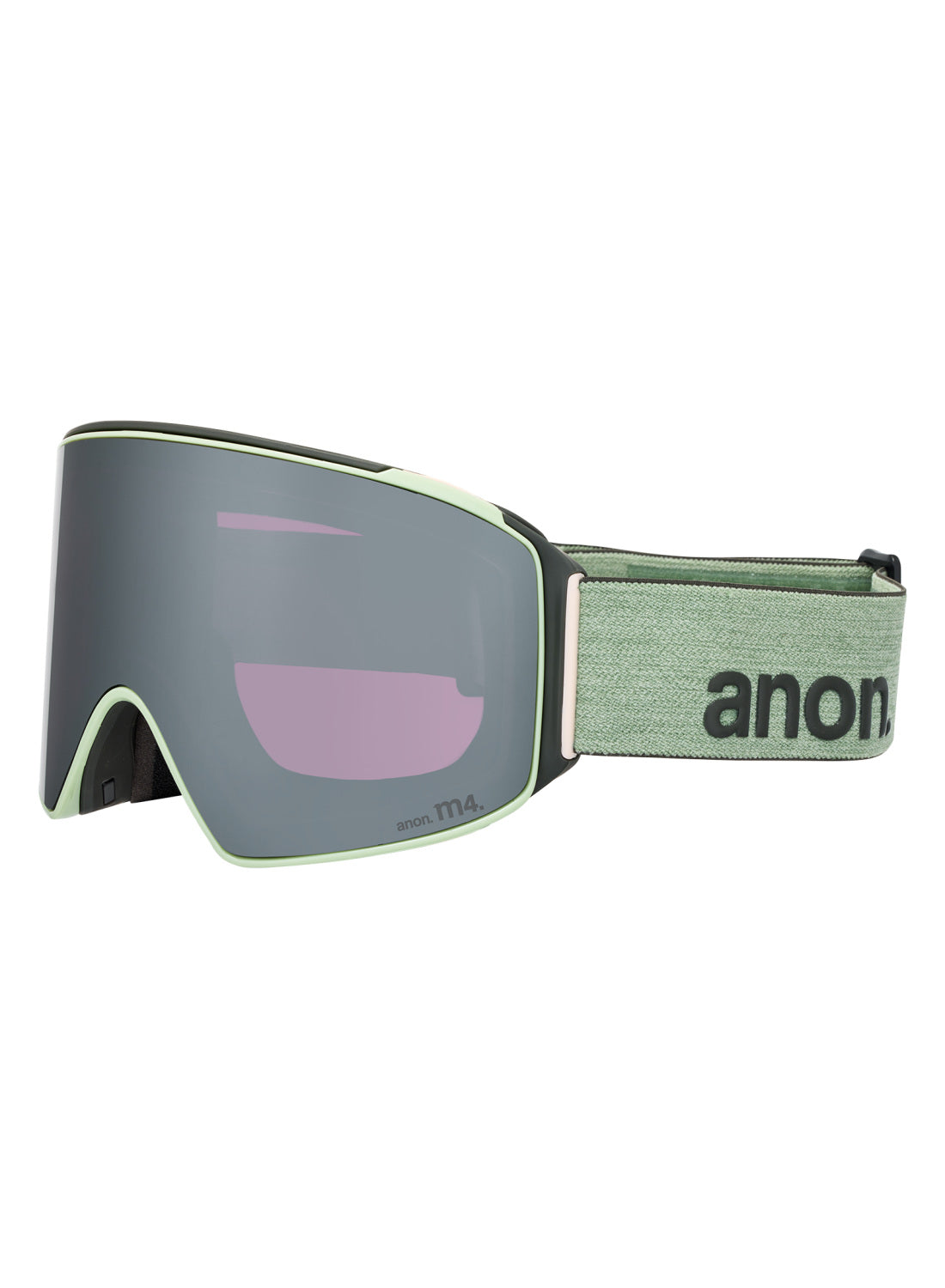 Anon M4 Goggles (Cylindrical) + Bonus Lens + MFI Face Mask - Soft Sage / Perceive Sunny Onyx - Anon Magnatech Goggle - alternate view 3