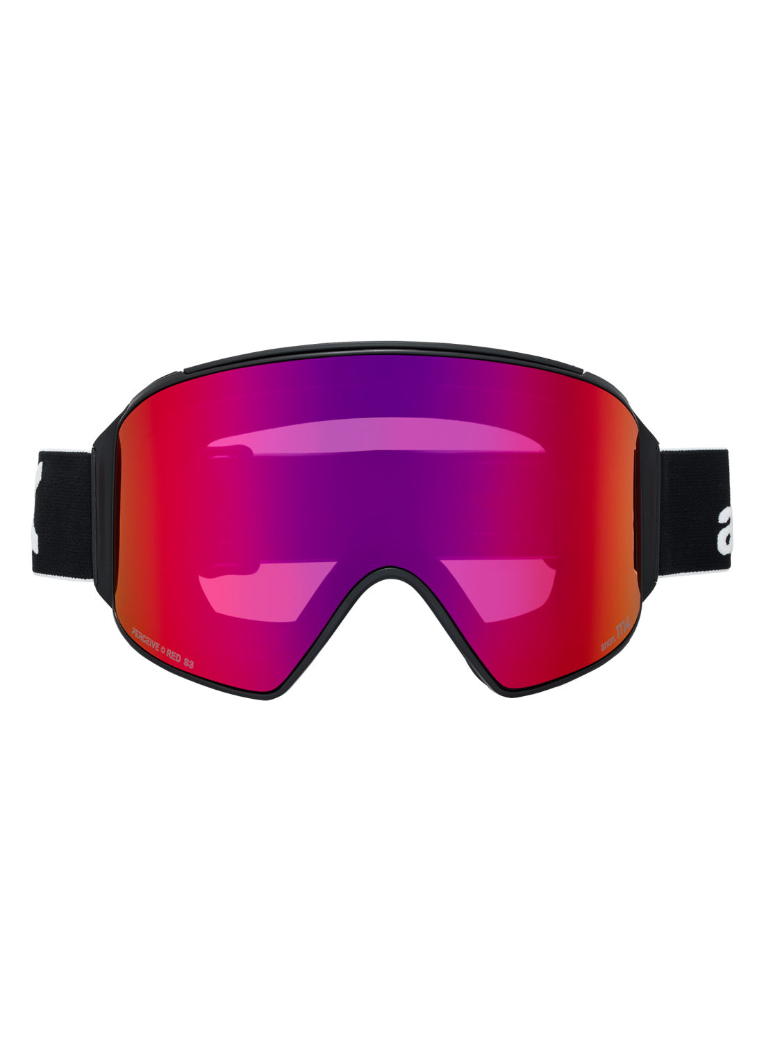 Anon M4 Goggles (Cylindrical) + Bonus Lens + MFI® Face Mask - Black Perceive Sunny Red OS