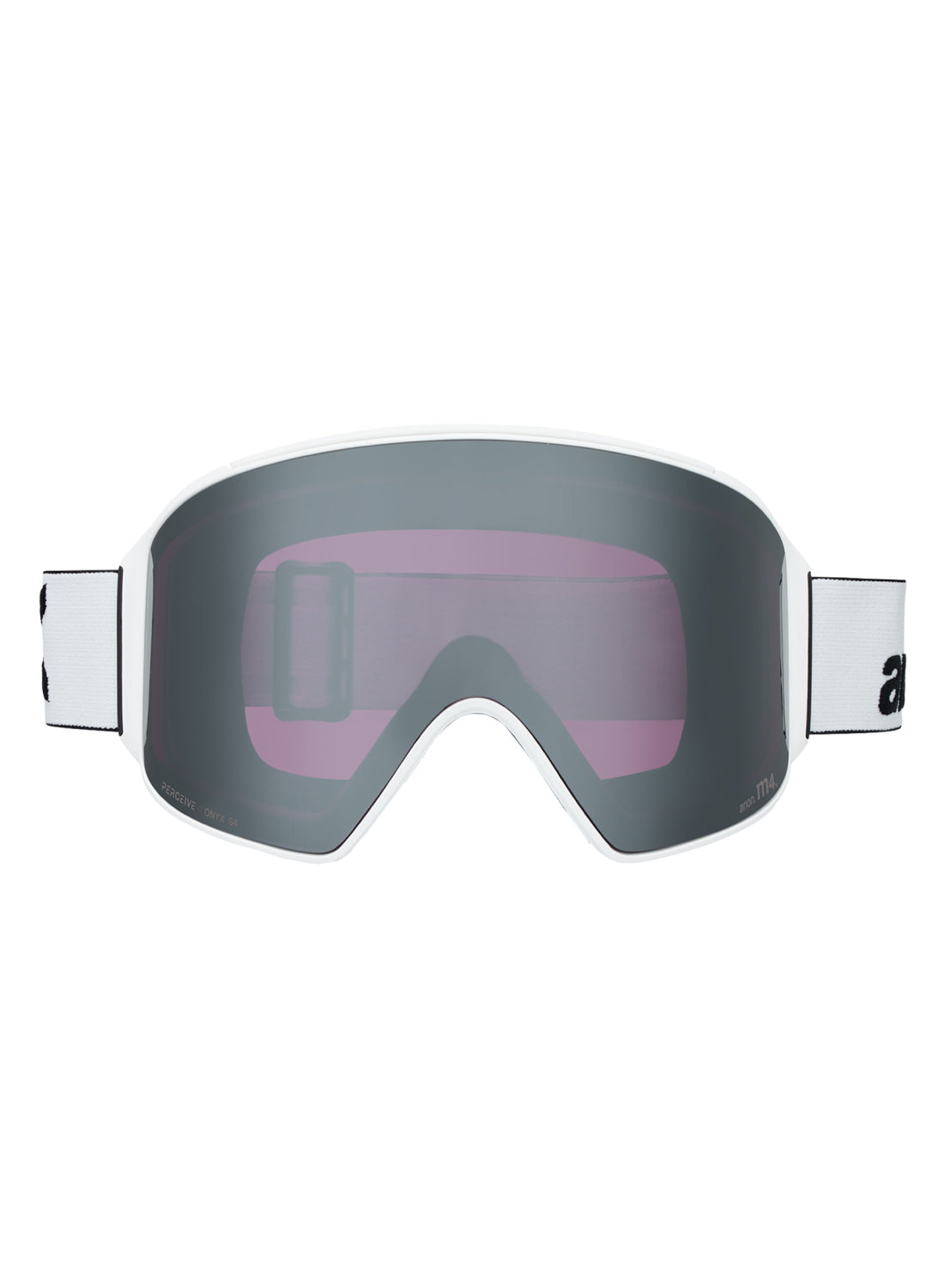 Anon M4 Goggles (Cylindrical) + Bonus Lens + MFI® Face Mask - White Perceive Sunny Onyx OS