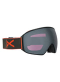 Anon M4 Goggles (Toric) + Bonus Lens + MFI Face Mask - Frame: Fiesta Red, Lens: Perceive Sunny Onyx (6% / S4), Spare Lens: Perceive Variable Violet (34% / S2) - Magnatech Goggle