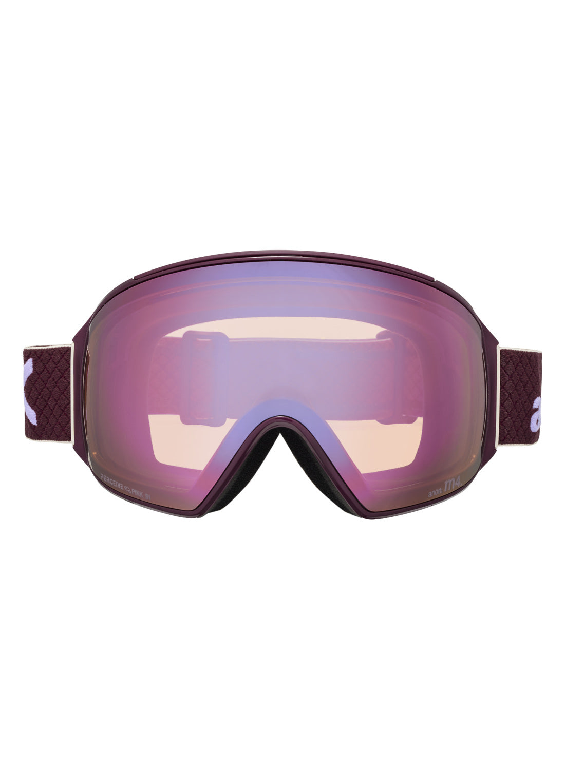Anon M4 Goggles (Toric) + Bonus Perceive Lens + MFI® Face Mask - Deep Cherry Perceive Cloudy Pink OS