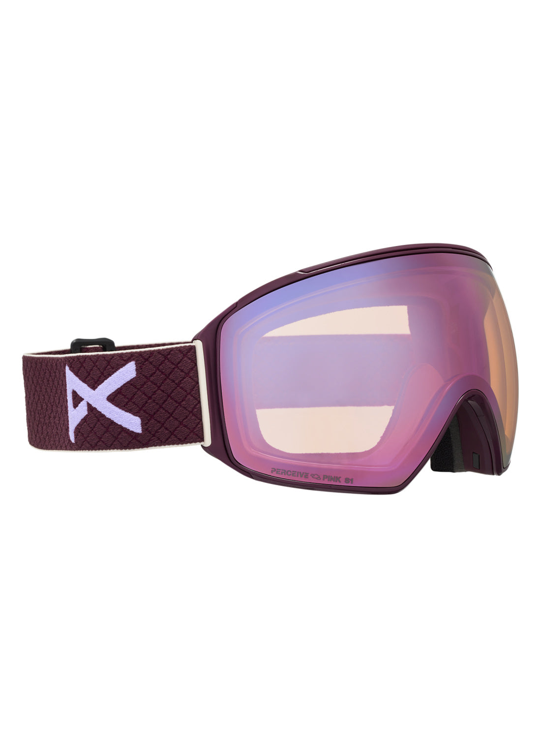 Anon M4 Goggles (Toric) + Bonus Lens + MFI Face Mask - Deep Cherry / Perceive Cloudy Pink - Anon Magnatech Goggle