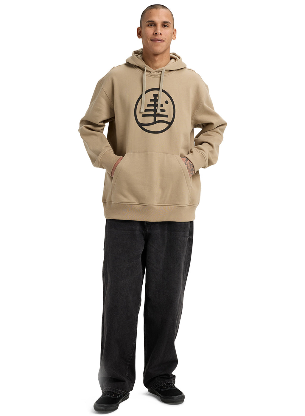 Men's Burton Family Tree Pullover Hoodie - Summit Taupe - Burton Pullover Hoodie Apparel - alternate view 2