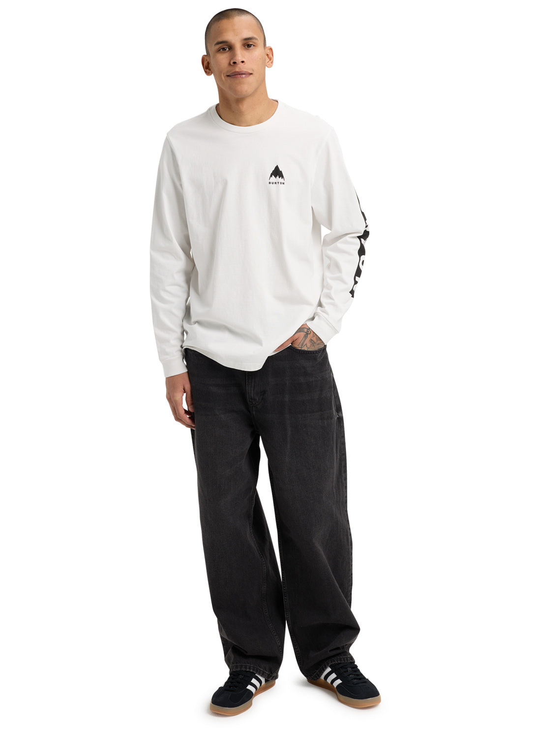 Men's Burton Elite Long Sleeve T-Shirt - Stout White - Burton LS Tee Apparel - alternate view 2