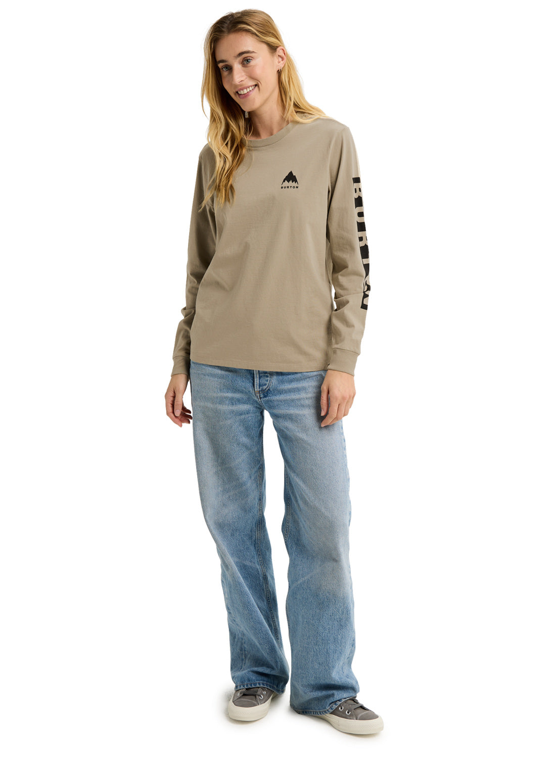 Men's Burton Elite Long Sleeve T-Shirt - Summit Taupe - Burton LS Tee Apparel - alternate view 2