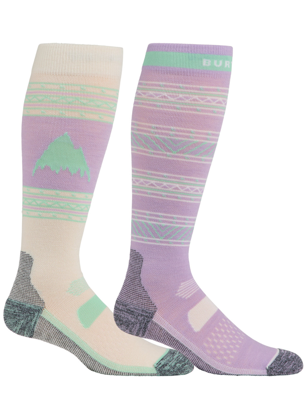 Men's Burton Performance Lightweight Socks (2 Pack) - Washed Lavender - Burton Socks Sets