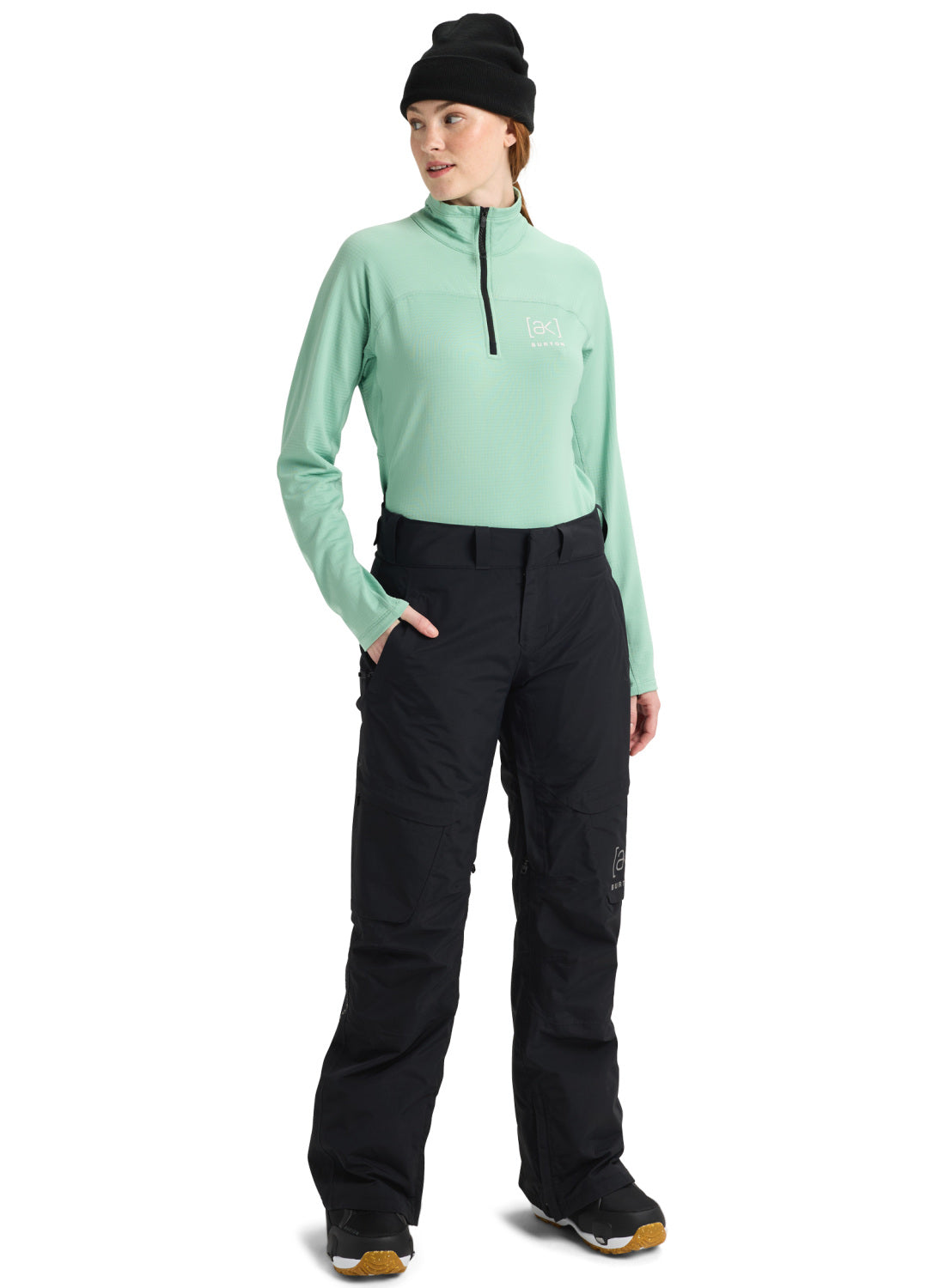 Women's Burton [ak] Summit GORE-TEX 2L Insulated Pants - True Black - Burton Pants Outerwear - alternate view 2