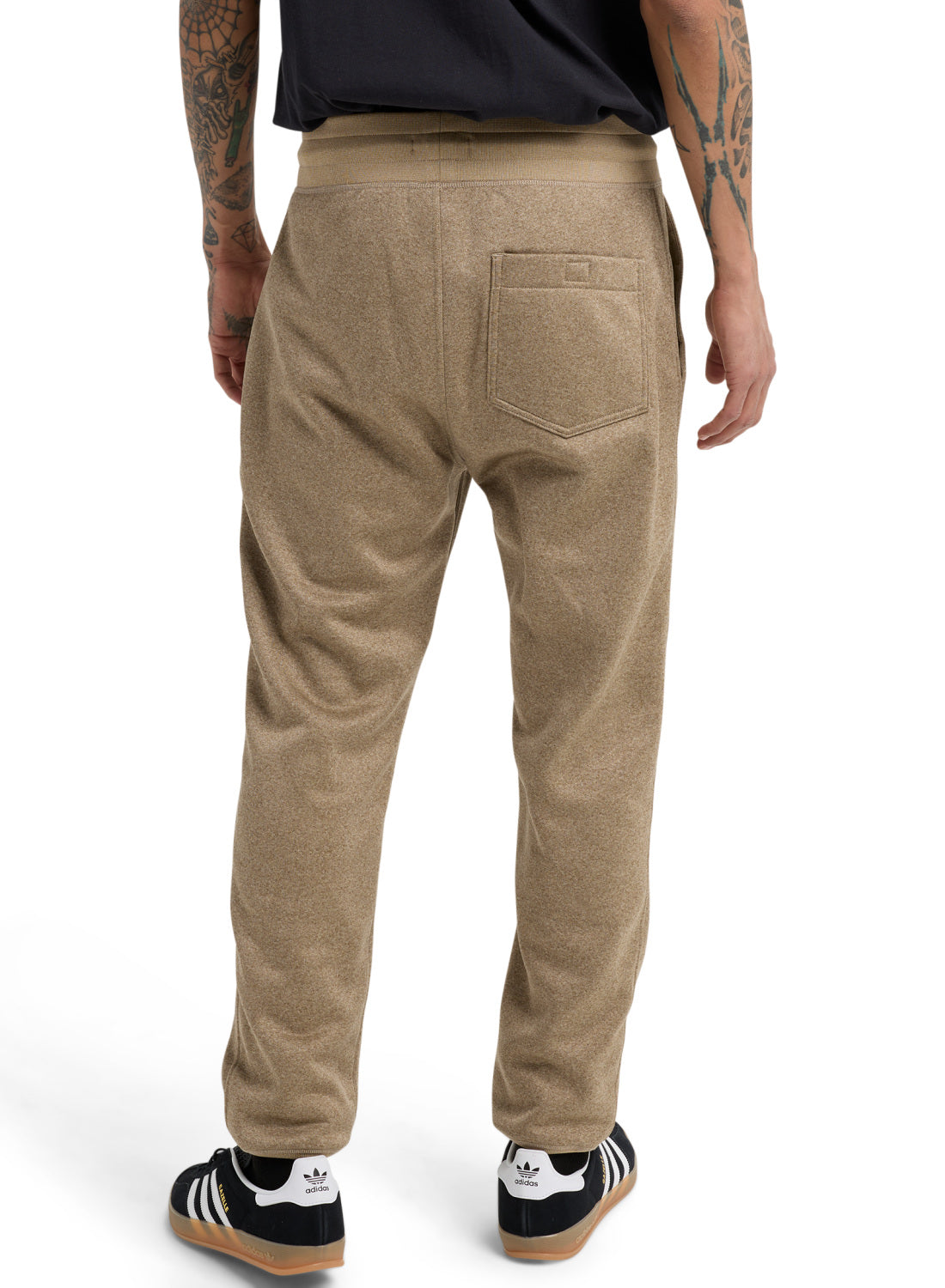 Men's Burton Oak Fleece Pants - Summit Taupe Heather - Burton Pants Apparel - alternate view 4