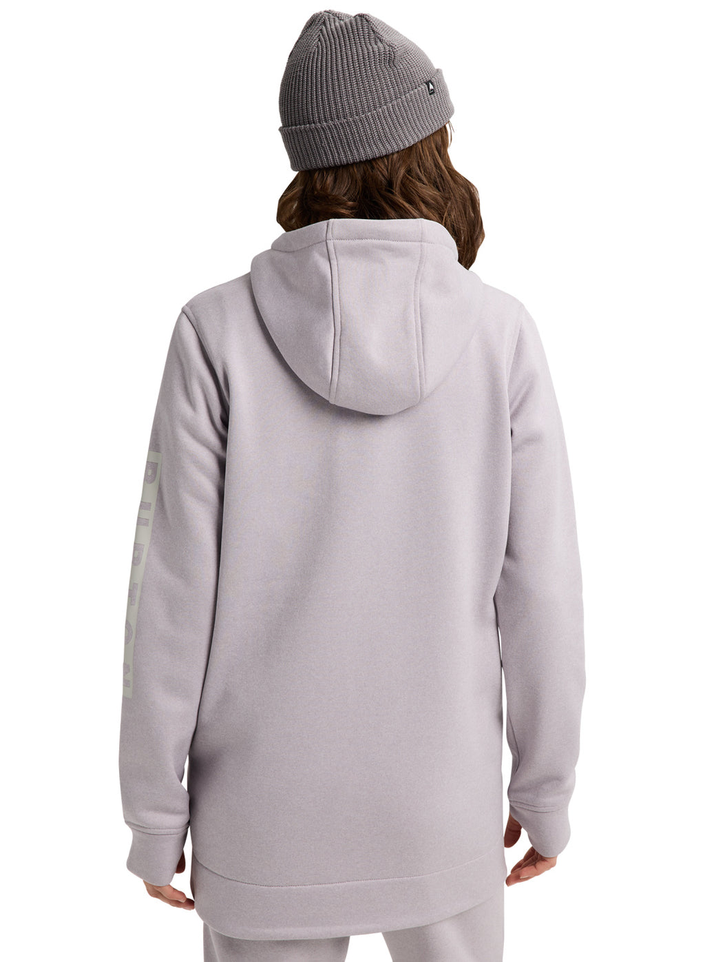 Women's Burton Oak Long Pullover Hoodie - Washed Lavender Heather - Burton Pullover Hoodie Apparel - alternate view 4