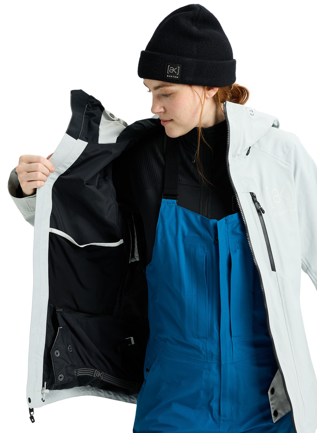 Women's Burton [ak] Upshift GORE-TEX 2L Jacket - Gray Cloud - Burton Jacket Outerwear - alternate view 9