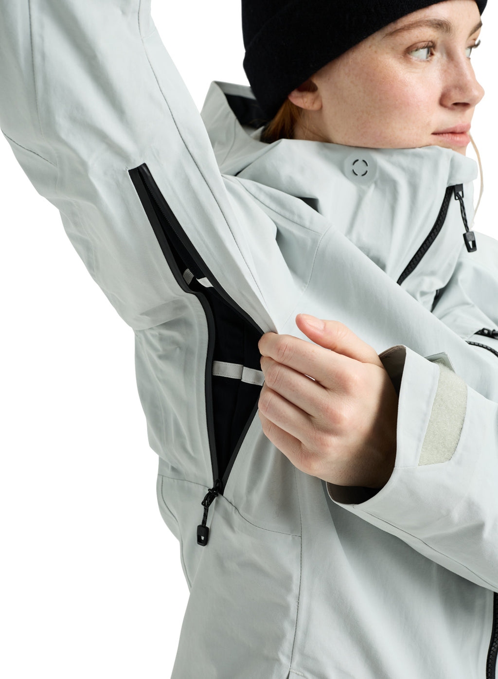 Women's Burton [ak] Upshift GORE-TEX 2L Jacket - Gray Cloud - Burton Jacket Outerwear - alternate view 8