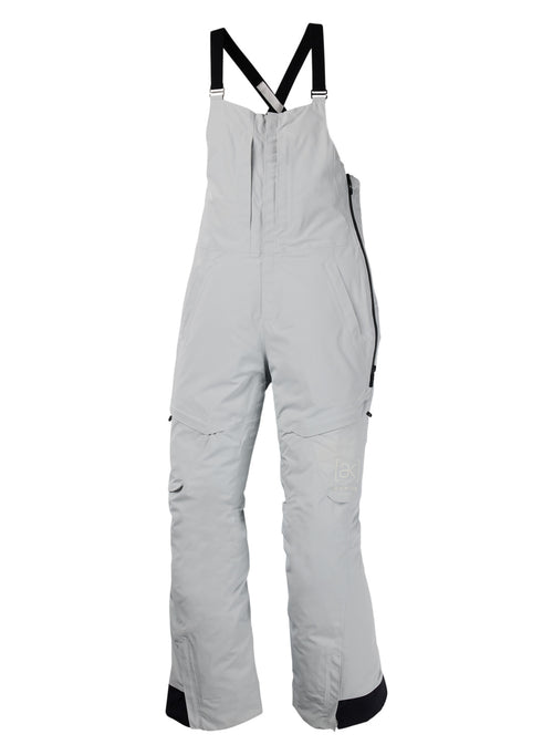 Women's Burton [ak] Kimmy GORE-TEX 2L Bib Pants - Gray Cloud Regular - Burton Bibs Outerwear