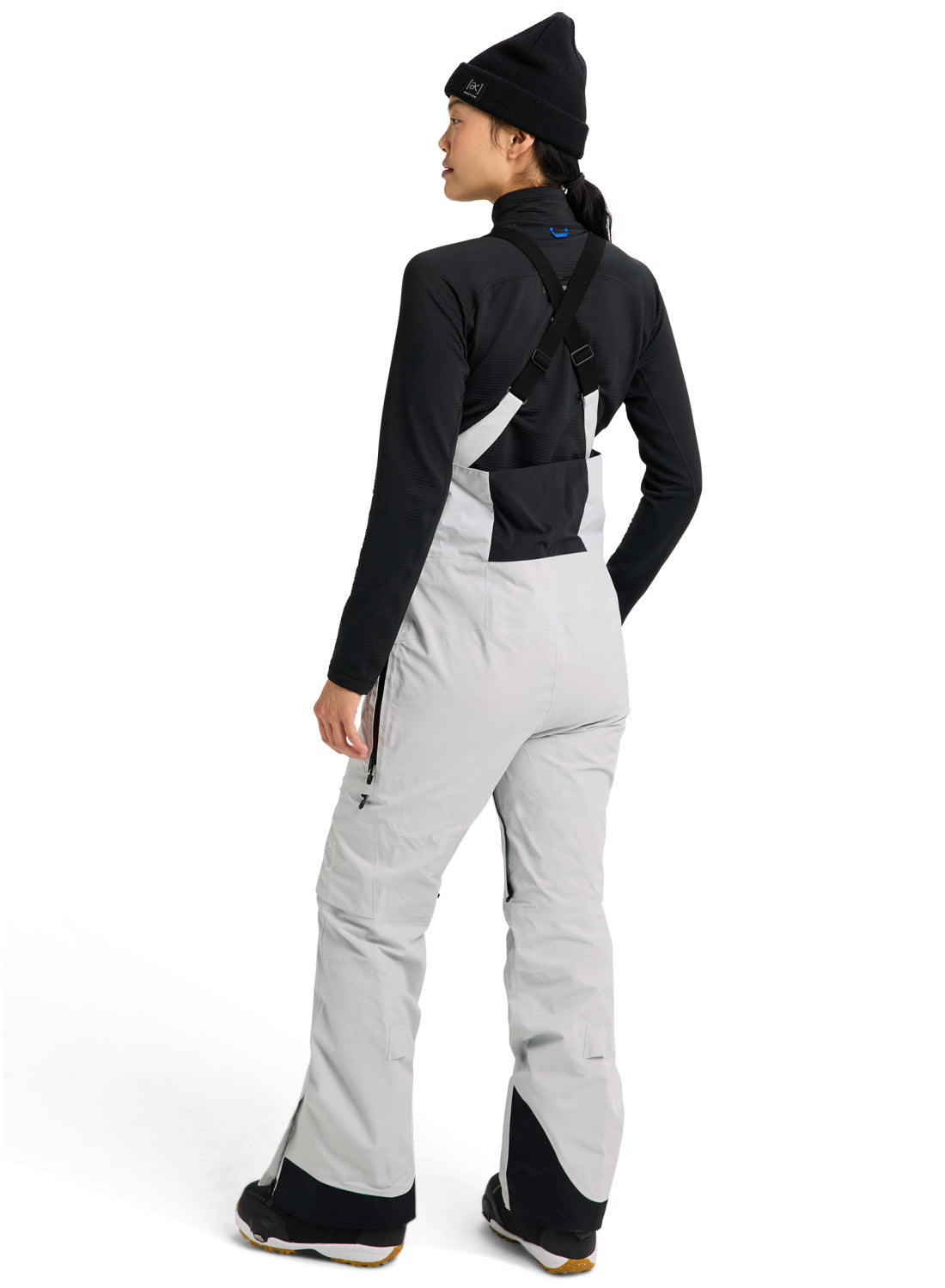 Women's Burton [ak] Kimmy GORE-TEX 2L Bib Pants - Gray Cloud - Burton Bibs Outerwear - alternate view 4