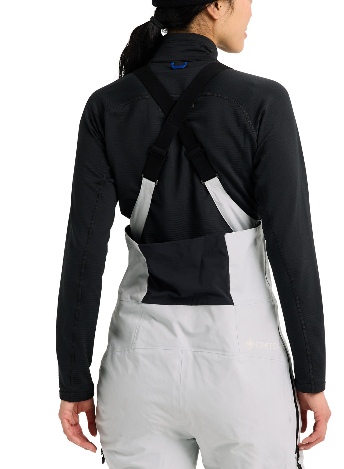 Women's Burton [ak] Kimmy GORE-TEX 2L Bib Pants - Gray Cloud - Burton Bibs Outerwear - alternate view 7