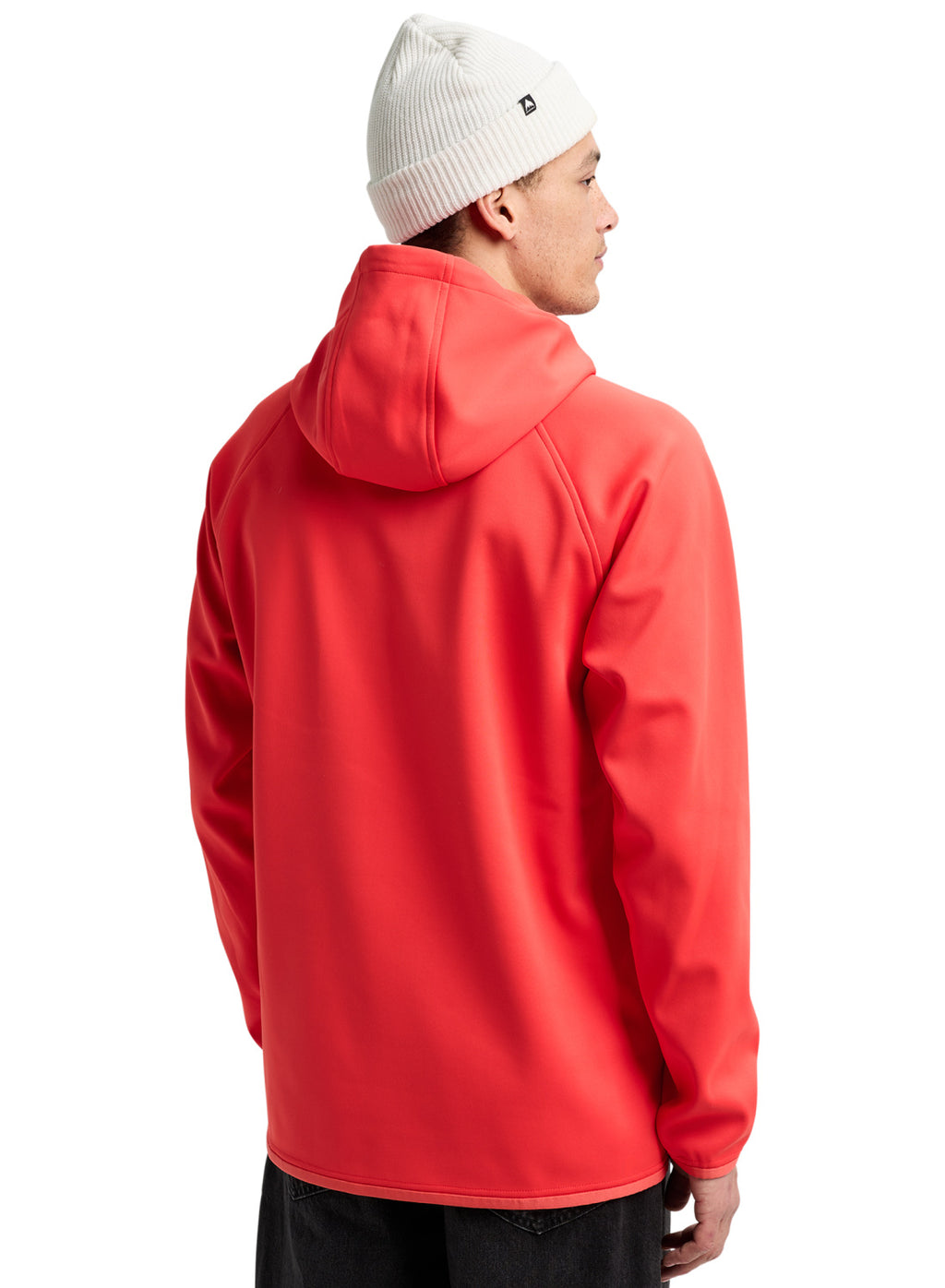 Men's Burton Crown Weatherproof Pullover Fleece - Fiesta Red - Burton Pullover Hoodie Apparel - alternate view 4