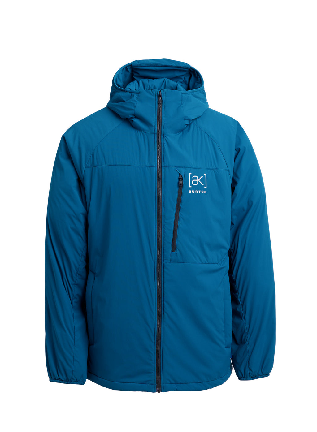 Men's Burton [ak] Helium Hooded Stretch Insulated Jacket - Blue Teal - Burton Jacket Mid
