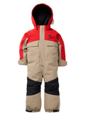 Toddlers' Burton 2L One Piece - Flame Scarlet Summit Taupe - Burton One Piece Outerwear