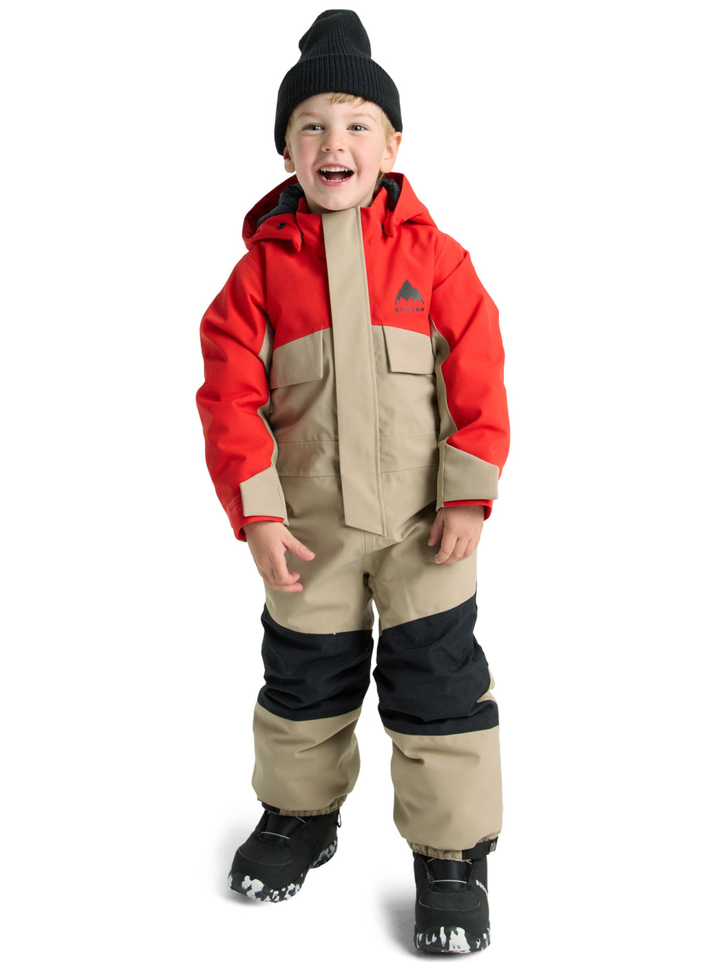 Toddlers' Burton 2L One Piece - Flame Scarlet/Summit Taupe - Burton One Piece Outerwear - alternate view 3
