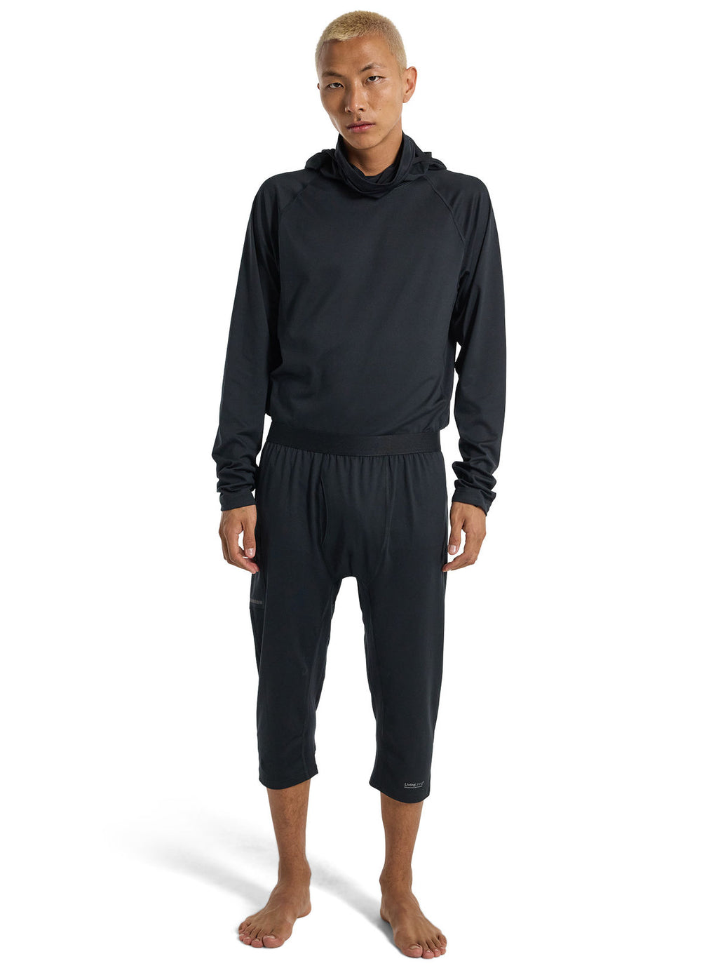 Men's Burton Midweight X Base Layer Three-Quarter Boot Pants - True Black - Pants Base