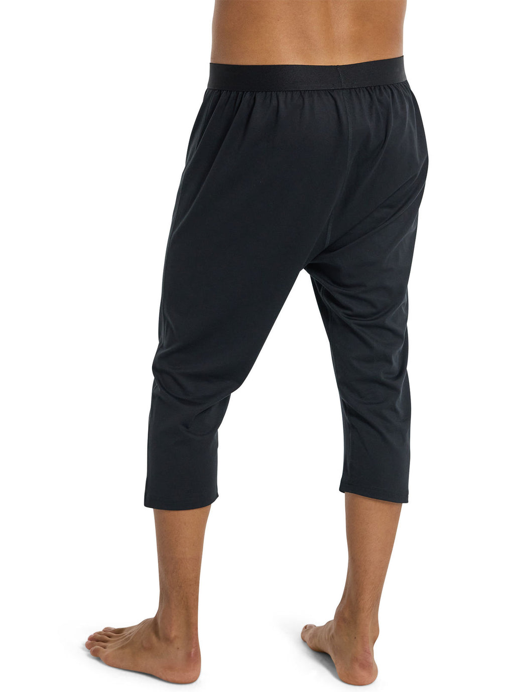 Men's Burton Midweight X Base Layer Three-Quarter Boot Pants - True Black - Pants Base
