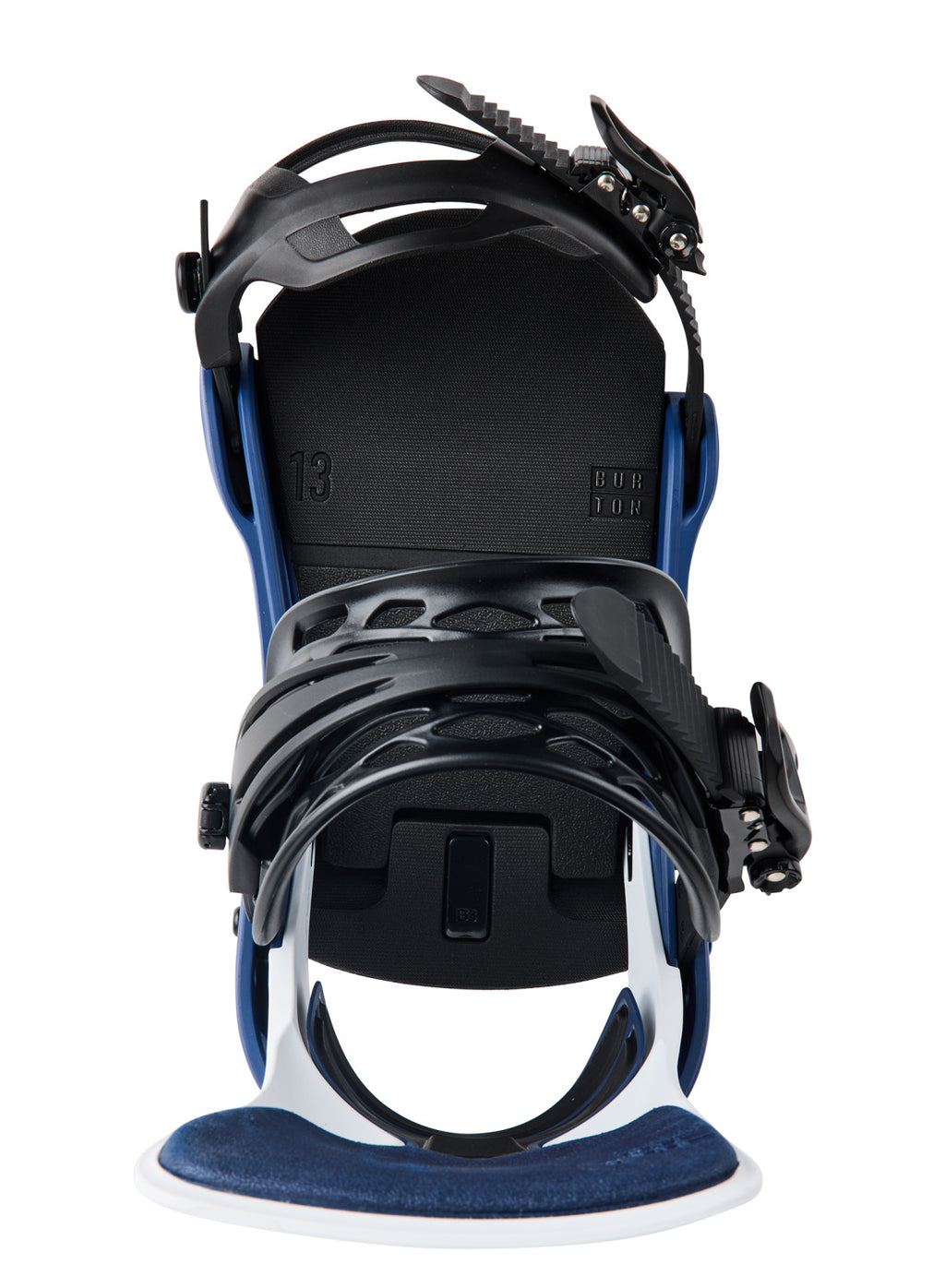 Men's Burton Cartel X Re:Flex Snowboard Bindings - Nightfall / White - Burton Bindings Strap - alternate view 4