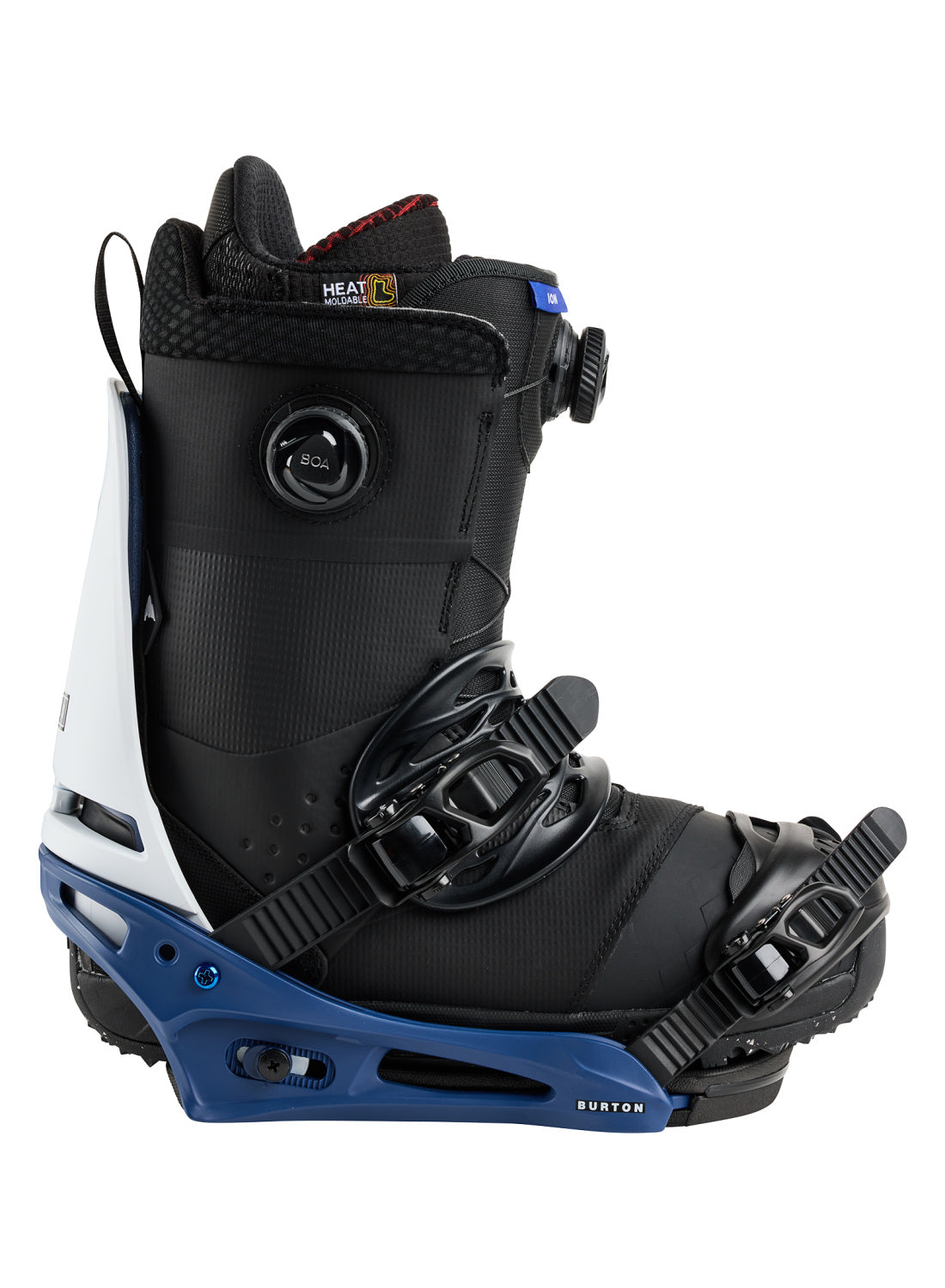 Men's Burton Cartel X Re:Flex Snowboard Bindings - Nightfall / White - Burton Bindings Strap - alternate view 5