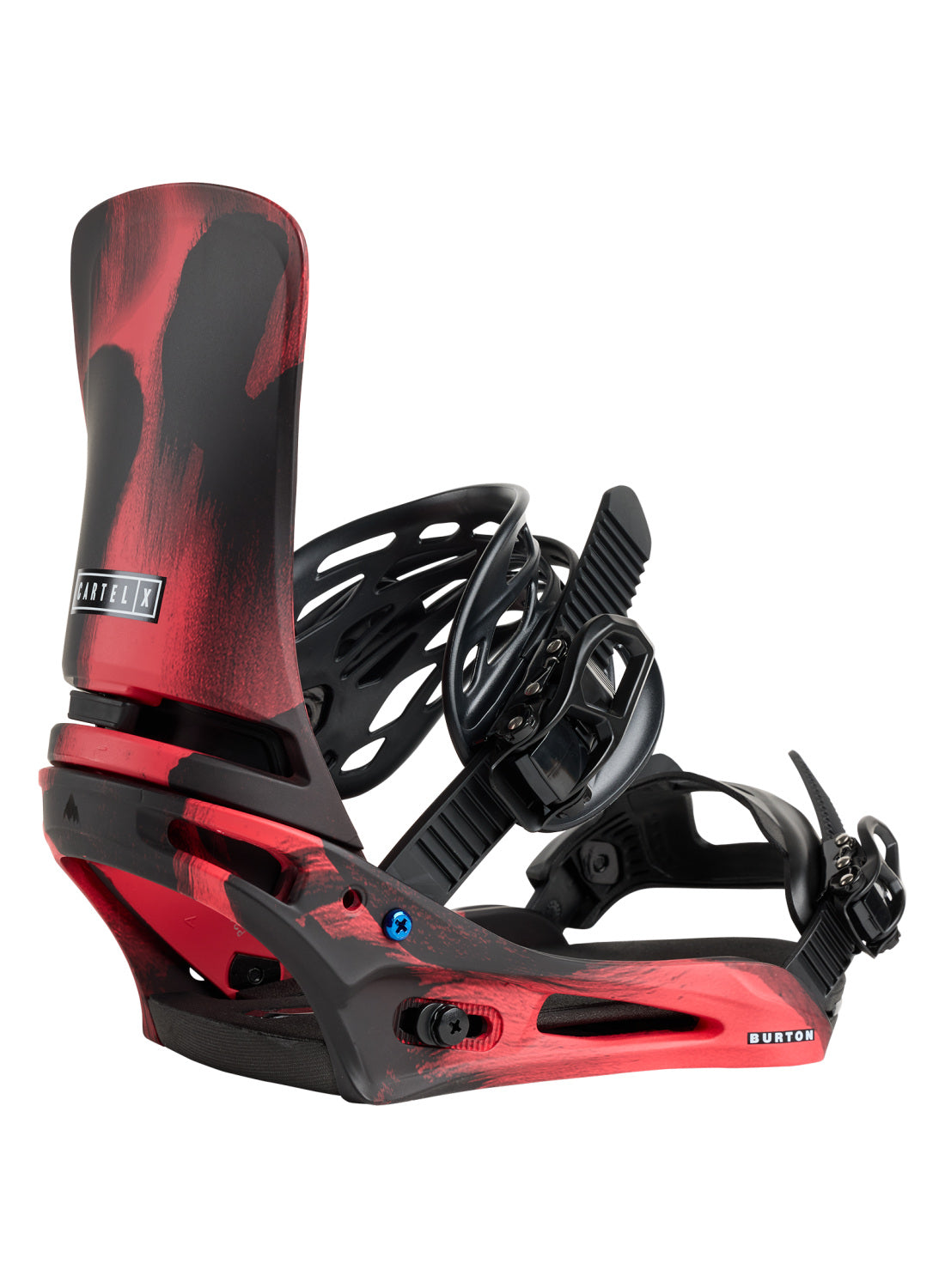 Men's Burton Cartel X Re:Flex Snowboard Bindings - Black Red