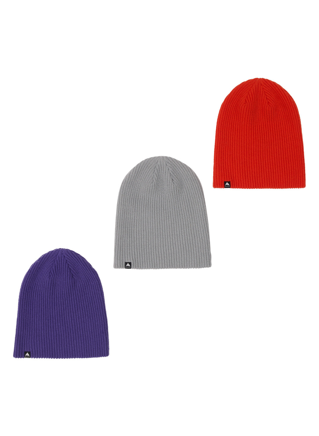 Burton Recycled DND Beanie (3 Pack) - Prism Violet Fiesta Red Gray Cloud OS