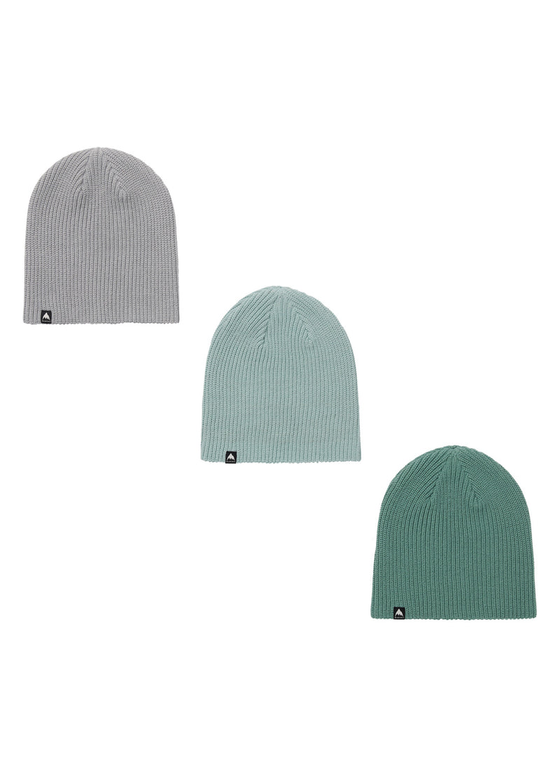 Kids' Burton Recycled DND Beanie (3 Pack) - Soft Sage Light Teal Silver Sconce OS