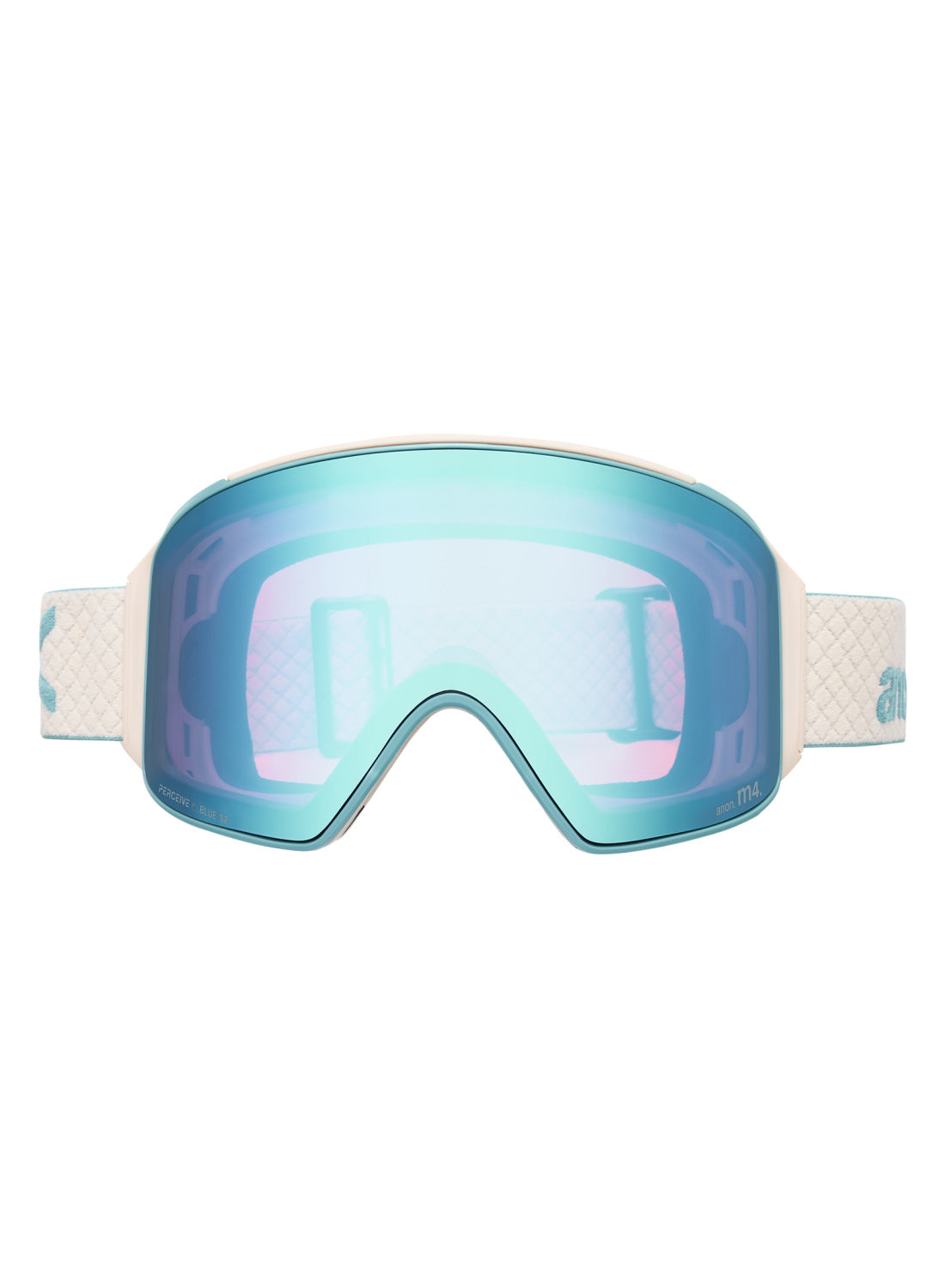 Anon M4S Goggles (Cylindrical) + Bonus Lens + MFI® Face Mask - Oat Perceive Variable Blue OS