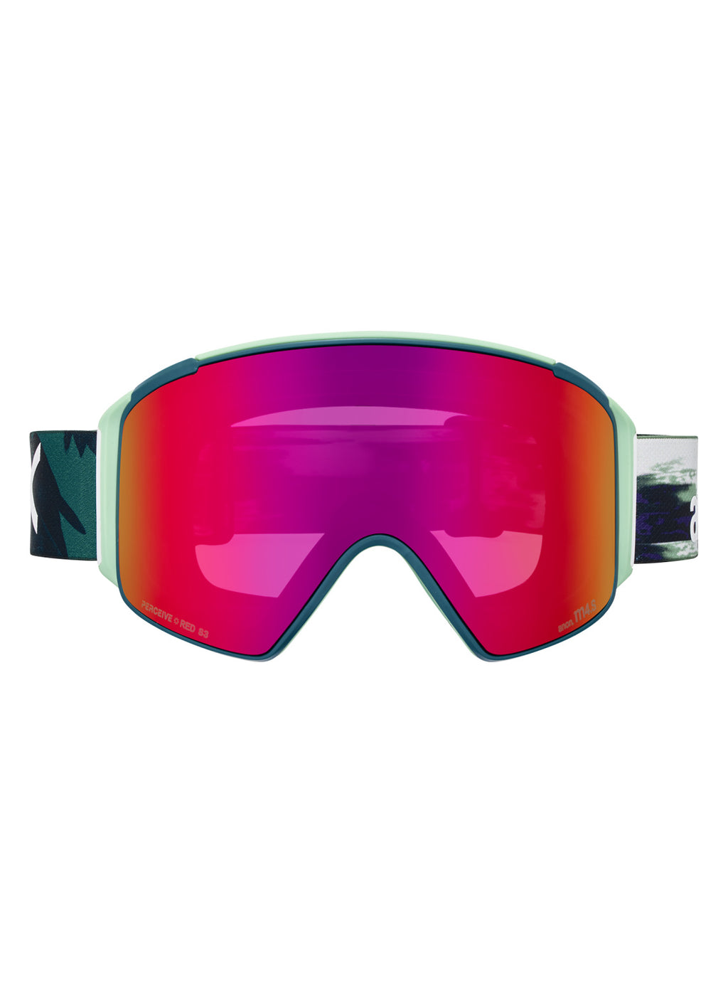 Anon M4S Goggles (Cylindrical) + Bonus Lens + MFI Face Mask - Family Tree / Perceive Sunny Red - Anon Magnatech Goggle - alternate view 2
