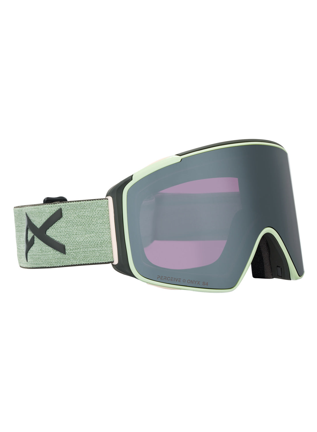Anon M4S Goggles (Cylindrical) + Bonus Lens + MFI Face Mask - Soft Sage / Perceive Sunny Onyx - Anon Magnatech Goggle