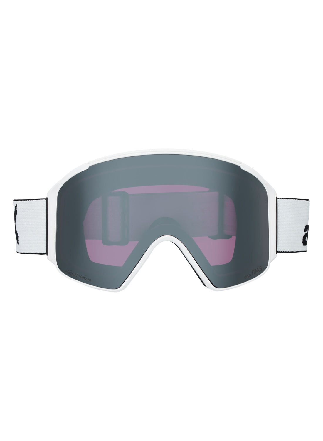 Anon M4S Goggles (Cylindrical) + Bonus Lens + MFI® Face Mask - White Perceive Sunny Onyx OS