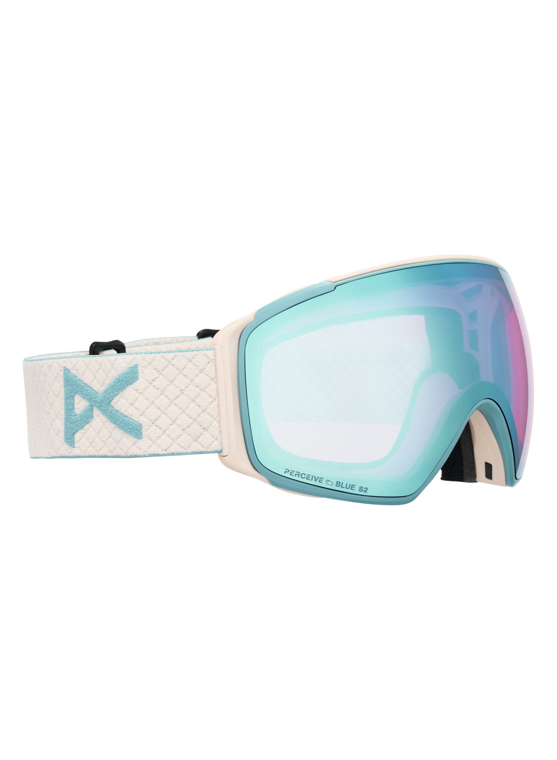 Anon M4S Goggles (Toric) + Bonus Lens + MFI Face Mask - Oat / Perceive Variable Blue - Anon Magnatech Goggle