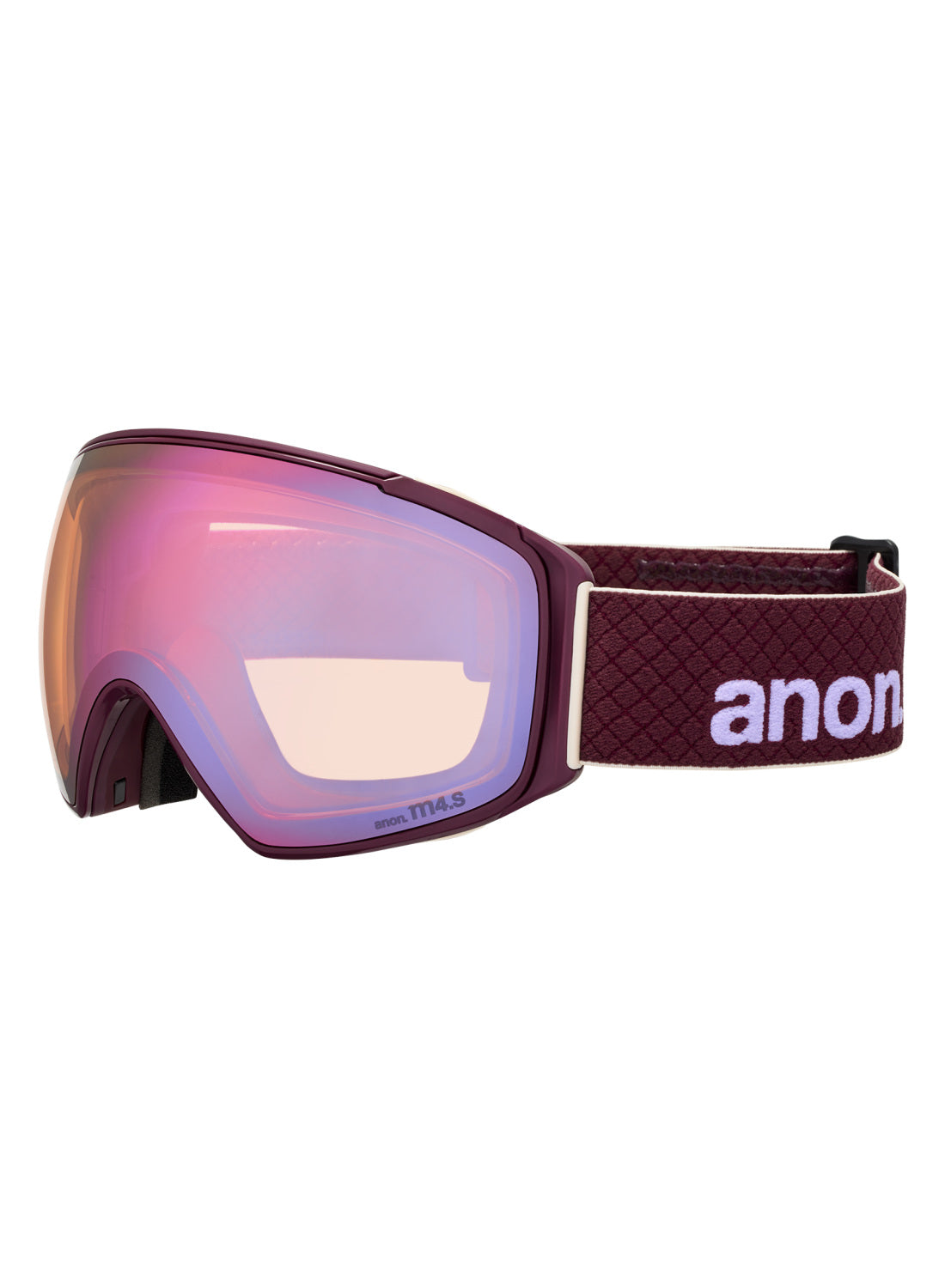 Anon M4S Goggles (Toric) + Bonus Lens + MFI Face Mask - Deep Cherry / Perceive Cloudy Pink - Anon Magnatech Goggle - alternate view 3