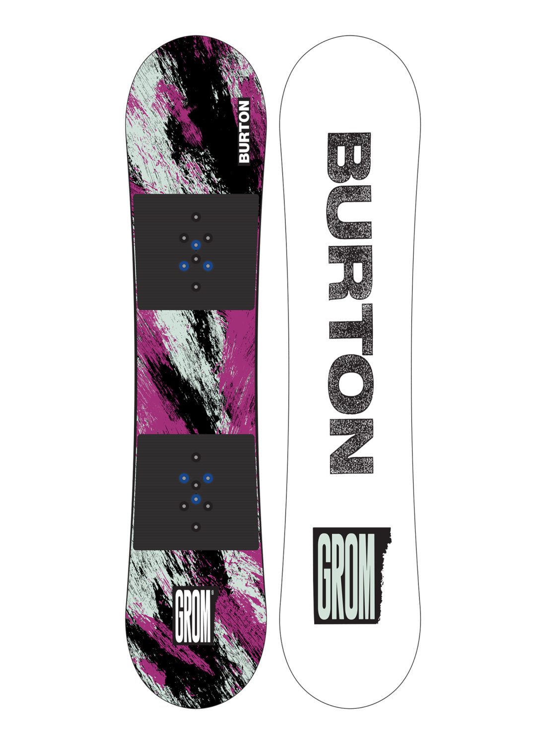Kids' Burton Grom Flat Top Snowboard - Purple Teal