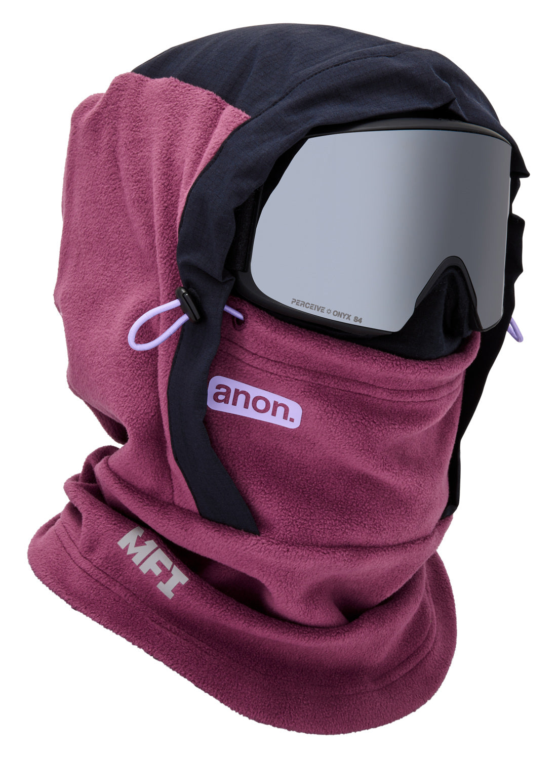 Anon MFI® Fleece Helmet Hood - Deep Cherry OS
