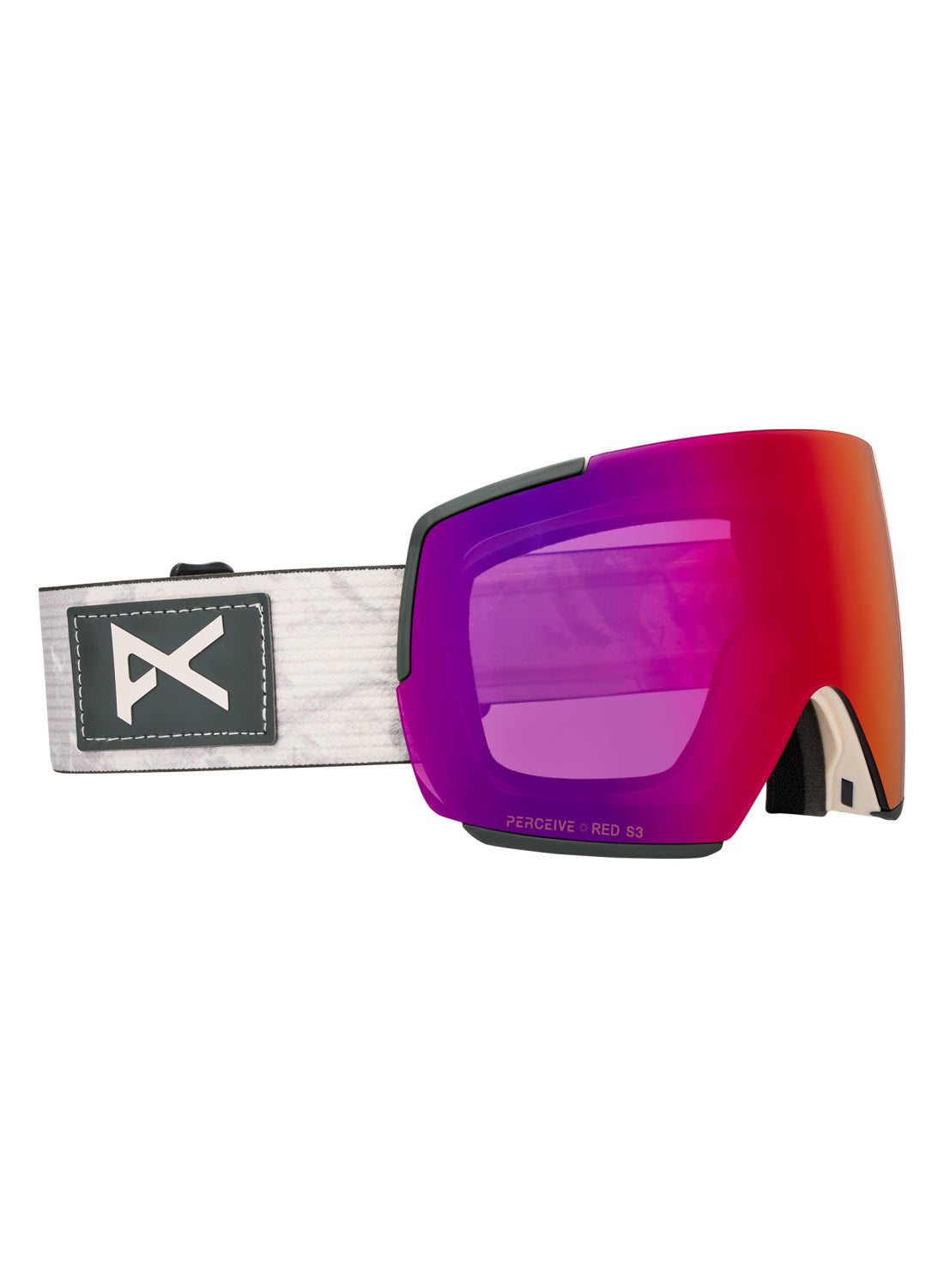 Anon M5 Goggles + Bonus Lens + MFI Face Mask - Sediment / Perceive Sunny Red - Anon Magnatech Goggle