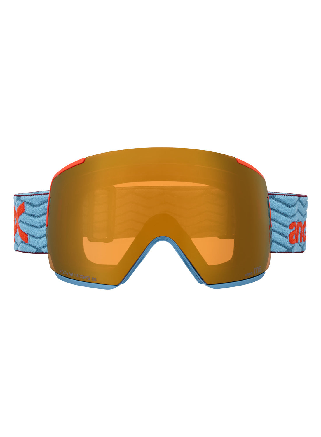 Anon M5 Goggles + Bonus Lens + MFI® Face Mask - Retro Blue Perceive Sunny Bronze OS