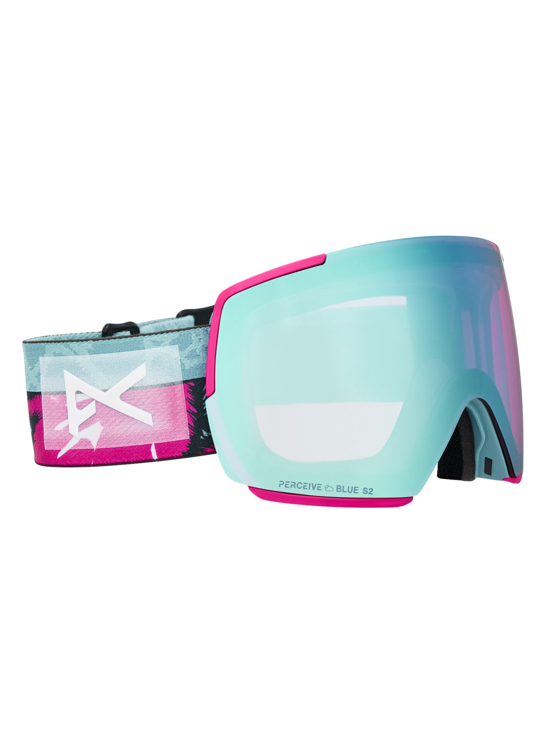Anon M5 Goggles + Bonus Lens + MFI Face Mask - Pink Tides / Perceive Variable Blue - Anon Magnatech Goggle