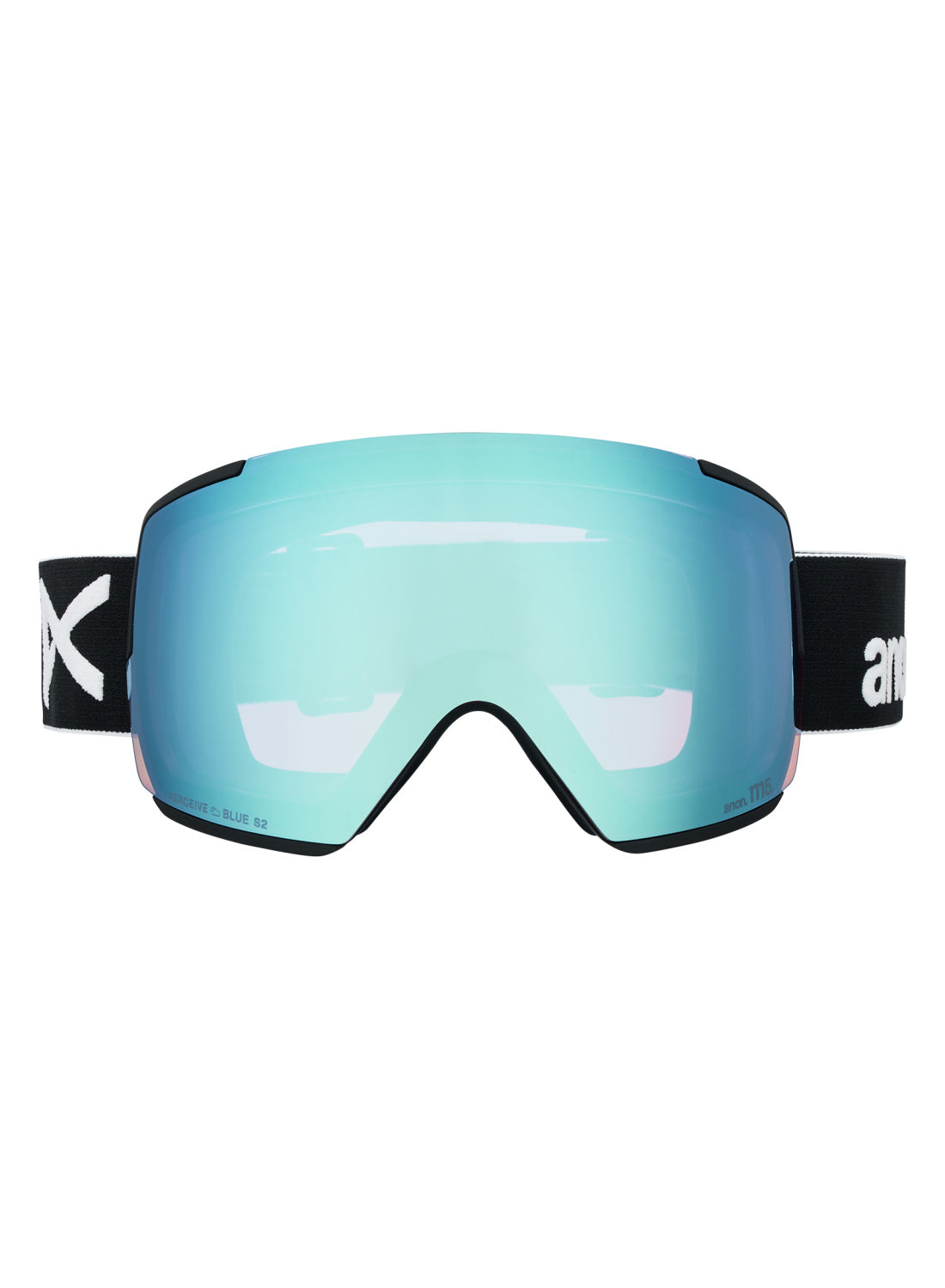 Anon M5 Goggles + Bonus Lens + MFI® Face Mask - Black Perceive Variable Blue OS
