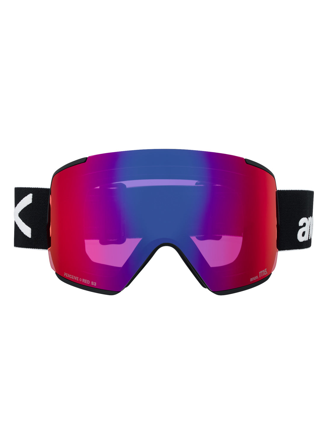 Anon M5 Goggles + Bonus Lens + MFI® Face Mask - Black Perceive Sunny Red OS
