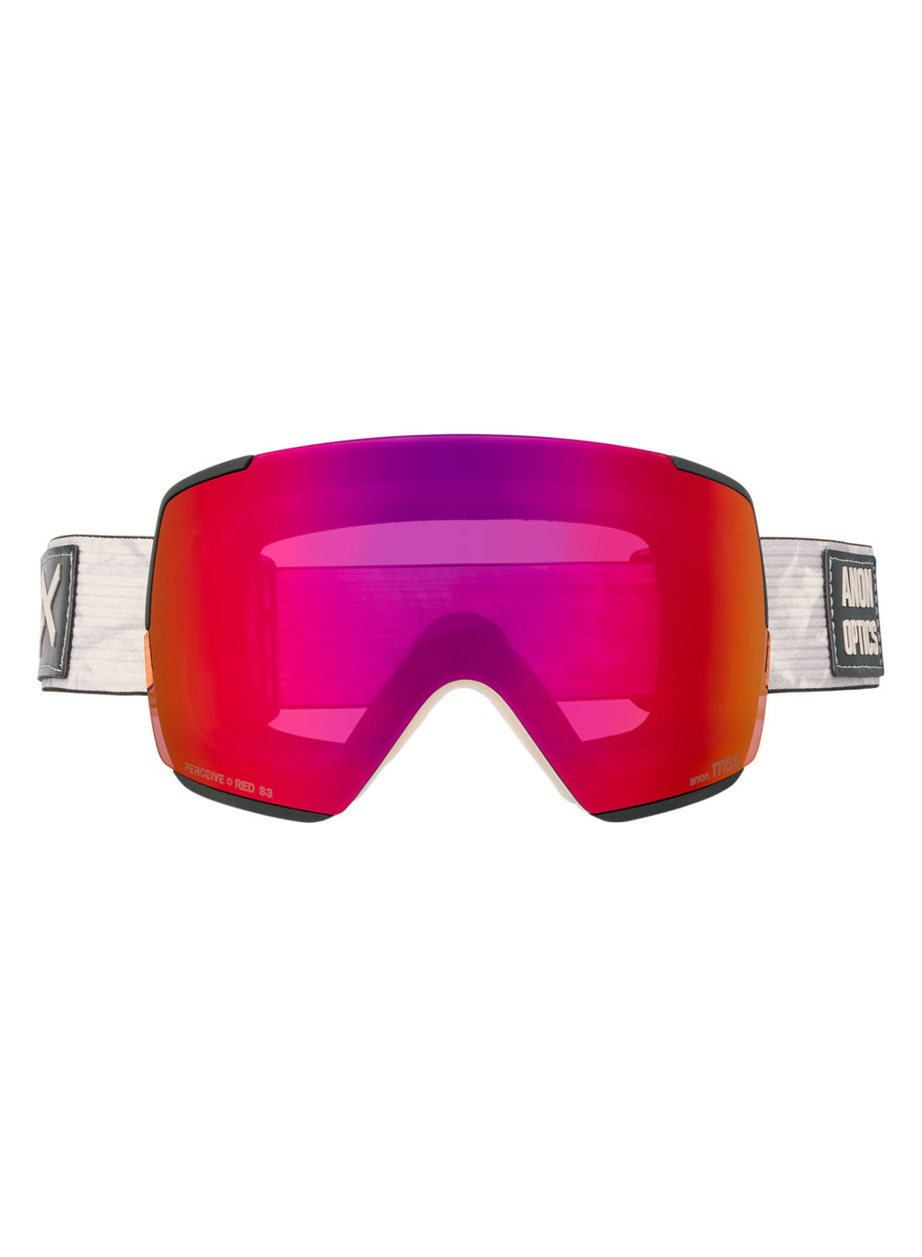 Anon M5S Goggles + Bonus Lens + MFI Face Mask - Sediment / Perceive Sunny Red - Anon Magnatech Goggle - alternate view 2