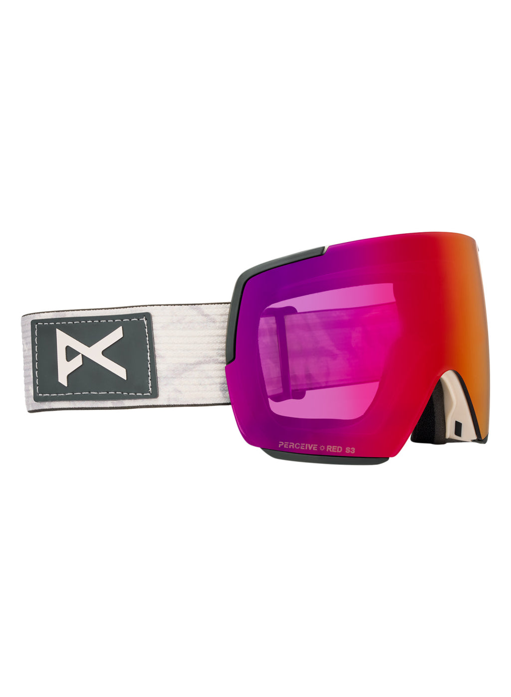 Anon M5S Goggles + Bonus Lens + MFI Face Mask - Sediment / Perceive Sunny Red - Anon Magnatech Goggle