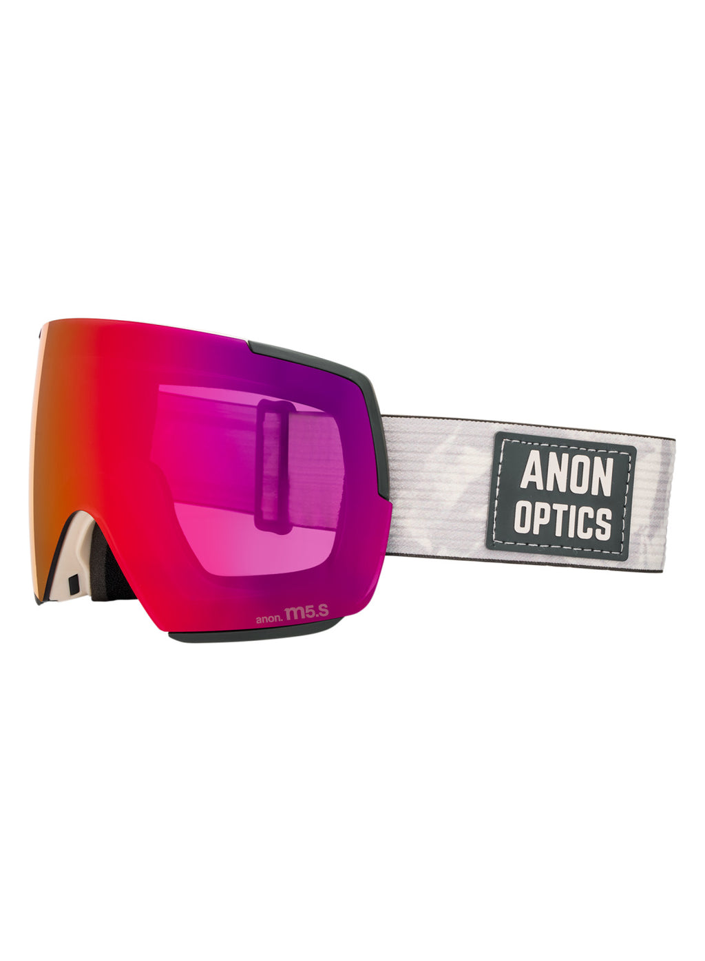 Anon M5S Goggles + Bonus Lens + MFI Face Mask - Sediment / Perceive Sunny Red - Anon Magnatech Goggle - alternate view 3