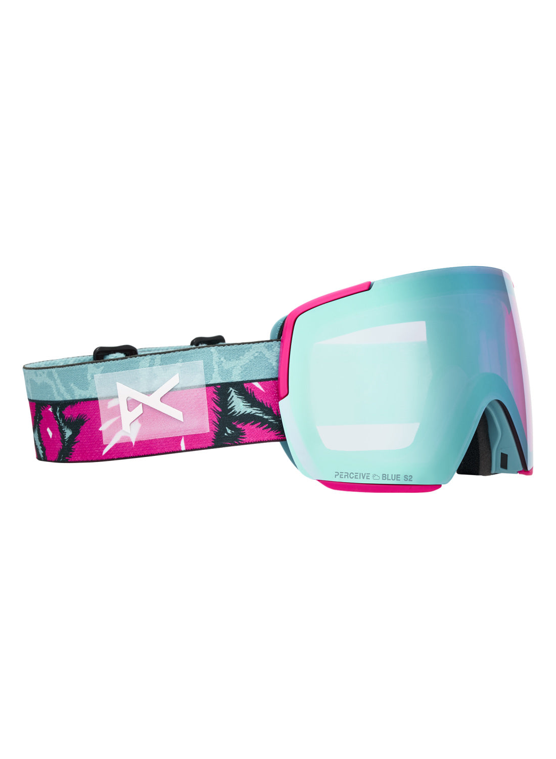 Anon M5S Goggles + Bonus Lens + MFI Face Mask - Pink Tides / Perceive Variable Blue - Anon Magnatech Goggle