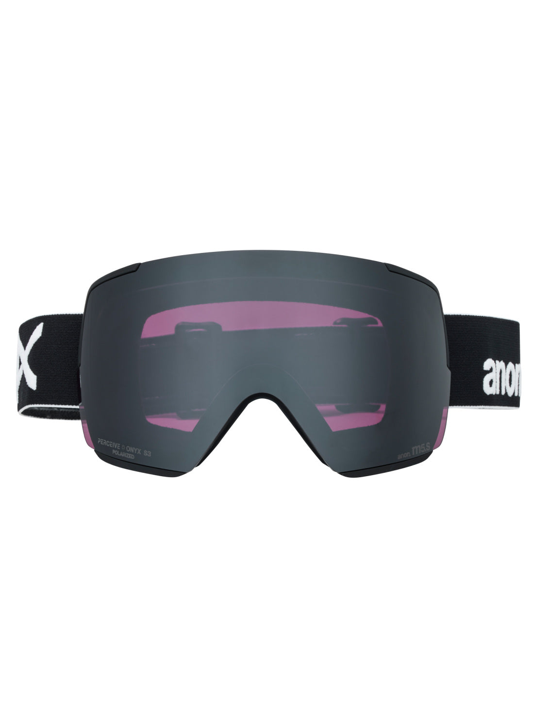 Anon M5S Goggles + Polarized Perceive Lens - Black Perceive Polar Onyx OS Low Bridge - Anon Magnatech Goggle